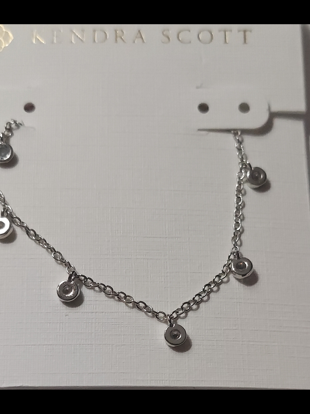 Kendra Scott Silver Polished Disc Charm Necklace